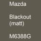 Preview: Mazda, Blackout (matt), M6388G.